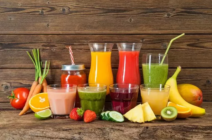 fruit and vegetable juices for a beverage diet
